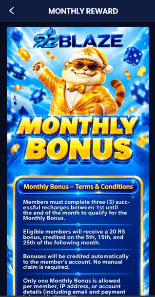 92blaze-game-monthly-reward